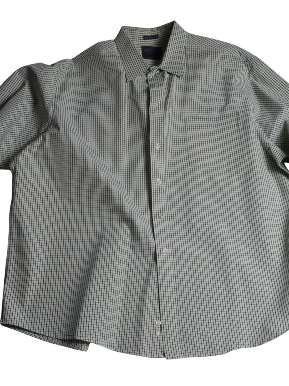 Men's Green Check Button-Down Shirt - Northern Isles Heritage Collection